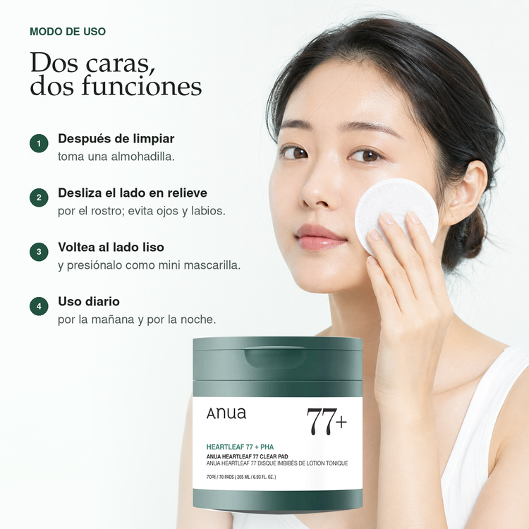 ANUA HEARTLEAF 77 CLEAR PAD 205ML - Imagen 3