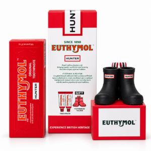 EUTHYMOL x HUNTER Original Toothpaste & Boot Toothbrush Stand Set