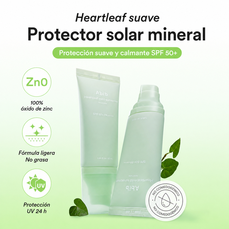ABIB HEARTLEAF MILD SUNSCREEN RELIEF TUBE - Image 2
