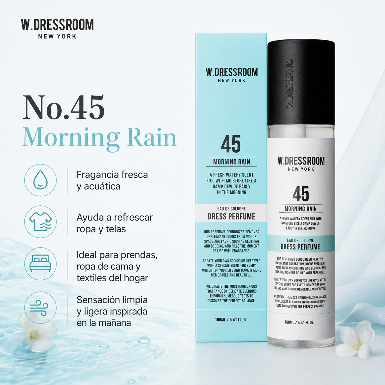 WDRESSROOM Dress Perfume Season 3 (Basic)No.45 Morning Rain 160ML - Imagen 2