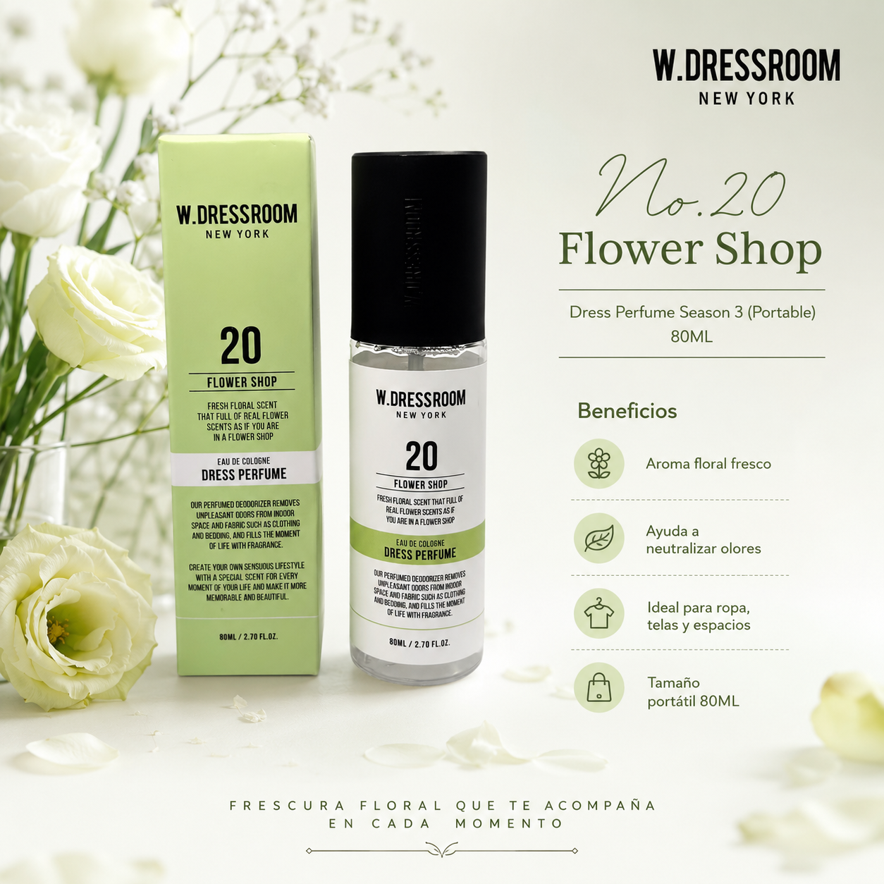 WDRESSROOM Dress Perfume Season 3 (Portable)No.20 Flower Shop 80ML - Imagen 2