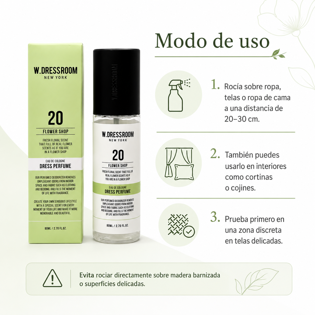 WDRESSROOM Dress Perfume Season 3 (Portable)No.20 Flower Shop 80ML - Imagen 3