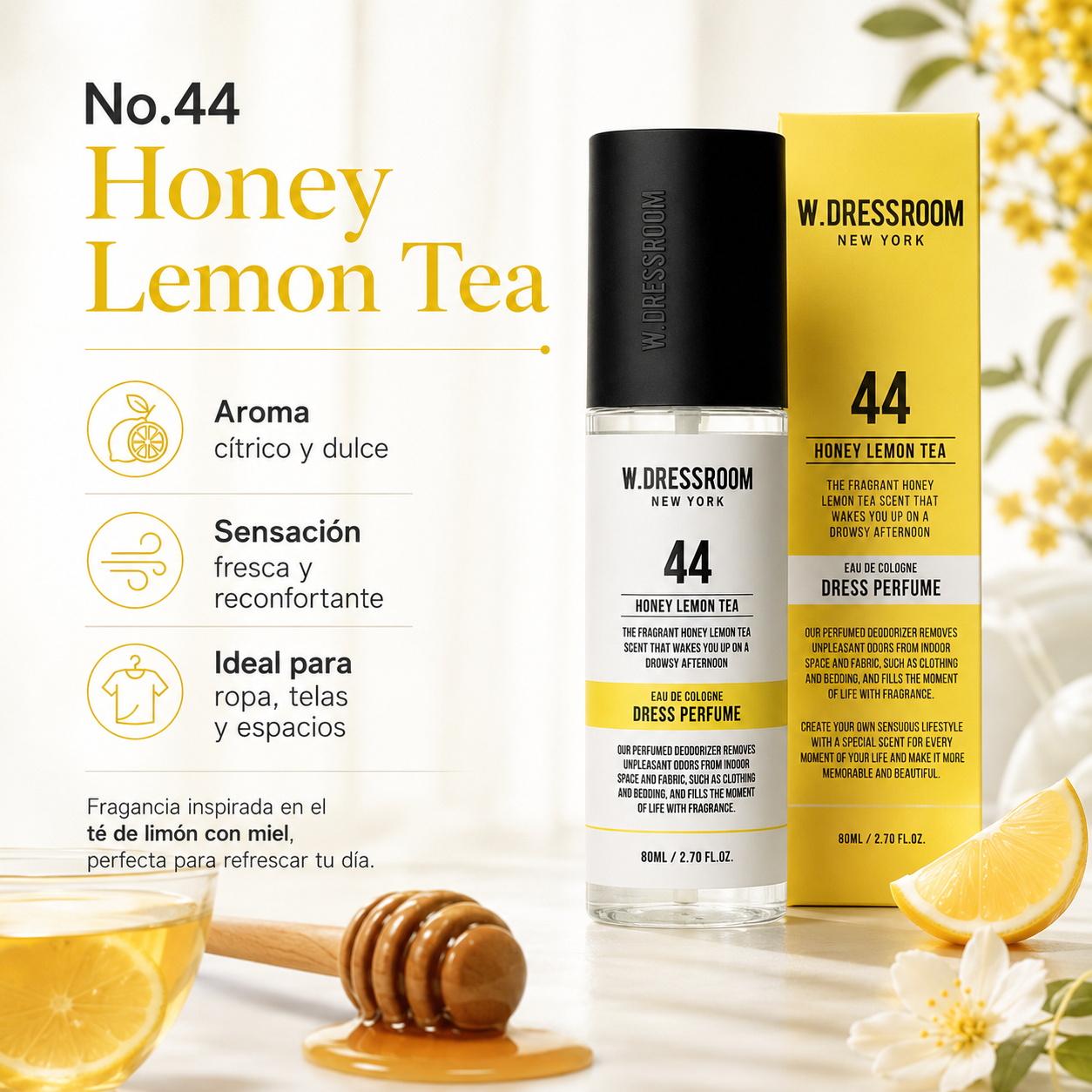 WDRESSROOM Dress Perfume Season 3 (Portable)No.44 Honey Lemon 80ML - Imagen 3