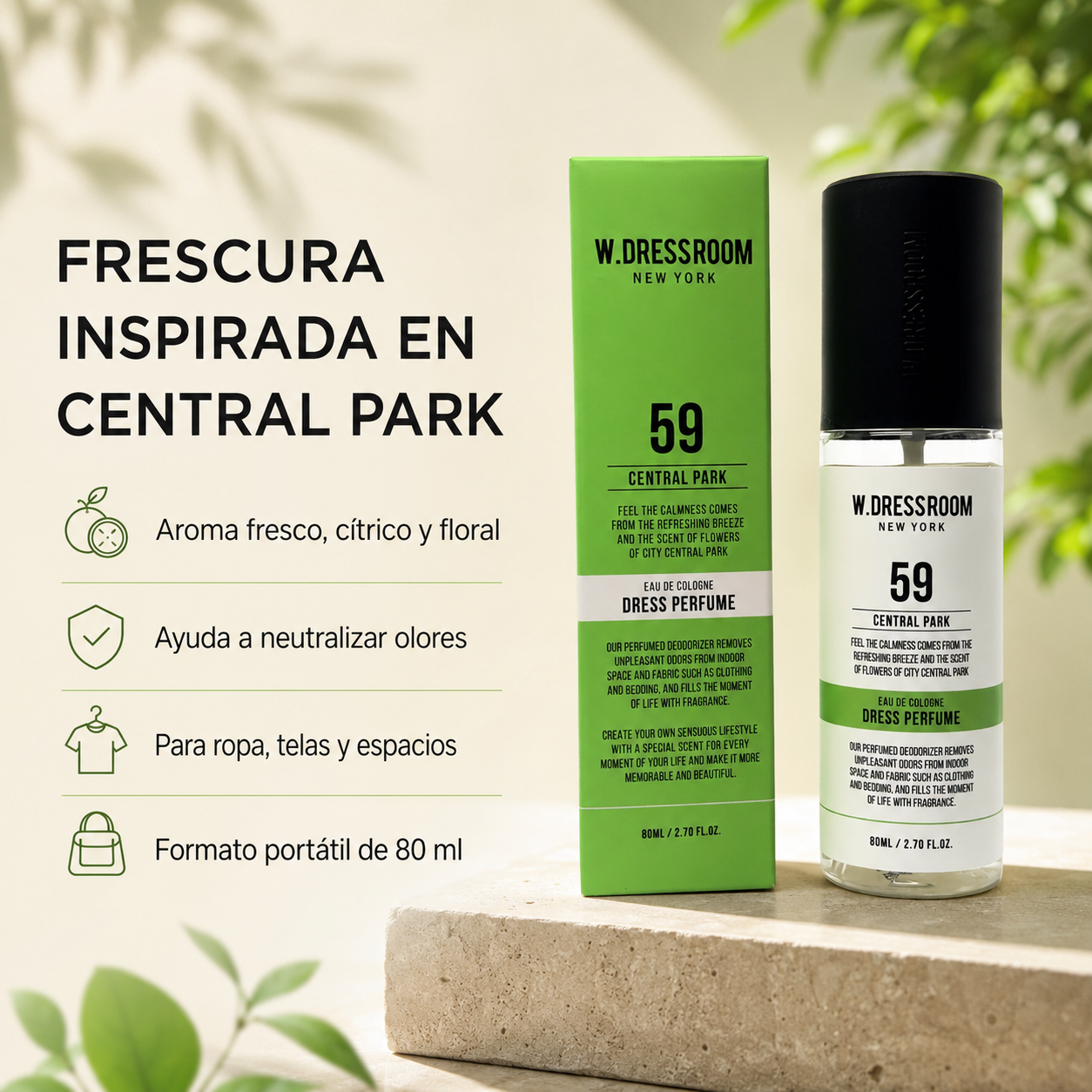 WDRESSROOM Dress Perfume Season 3 (Portable)No.59 Central Park 80ML - Imagen 2