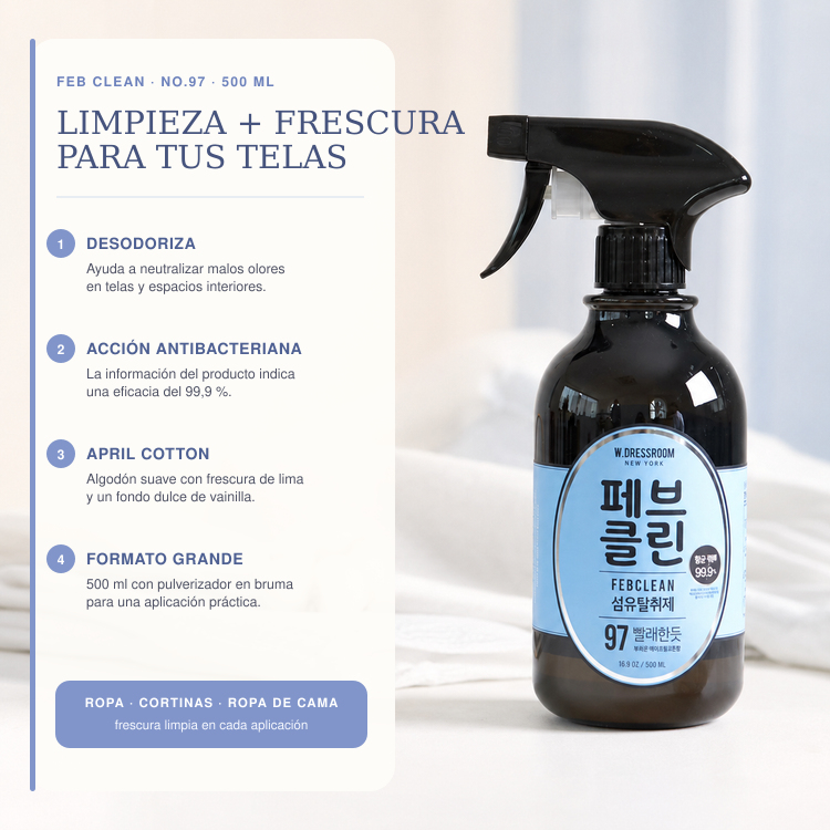 W.DRESSROOM Option No.97 April Cotton 500ml - Imagen 2