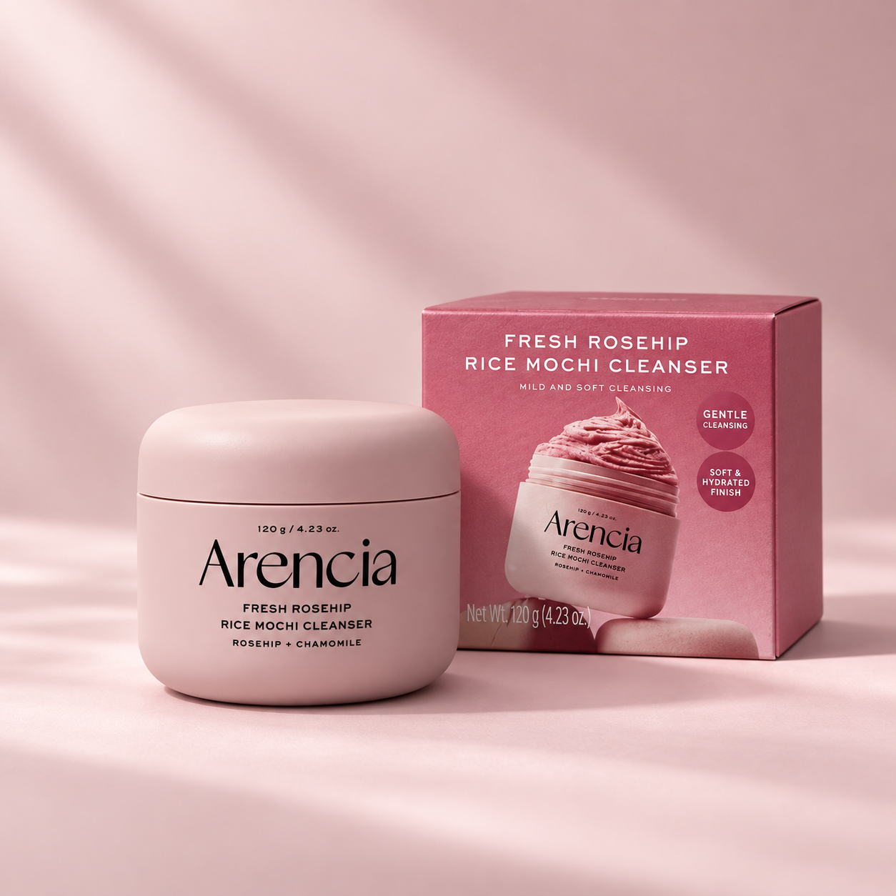 ARENCIA Fresh Rosehip Rice Mochi Cleanser 120 g - Imagen 2