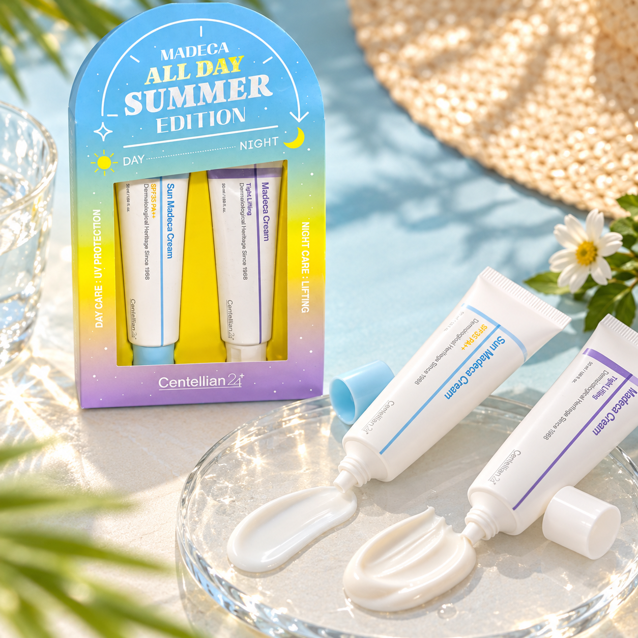CENTELLIAN 24 Madeca Cream Time Reverse Zero Special Set Hello Summer Edition (80 ml + 15 ml + 15 ml) - Imagen 2