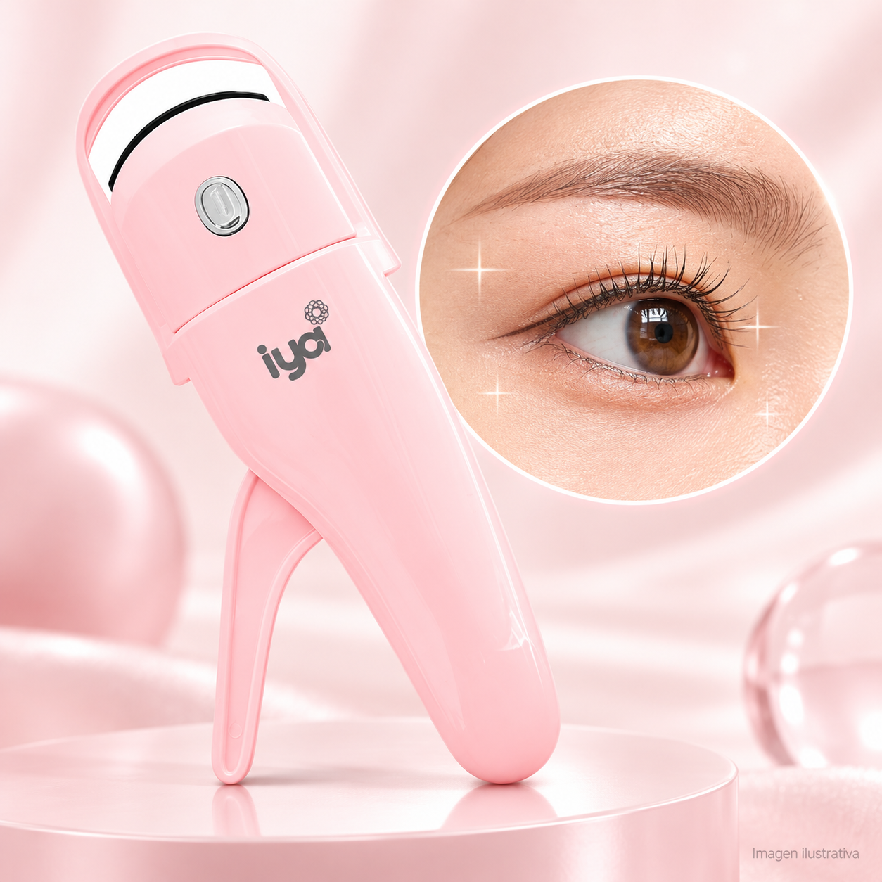 IYA Heated Eyelash Curler Pink - Imagen 3